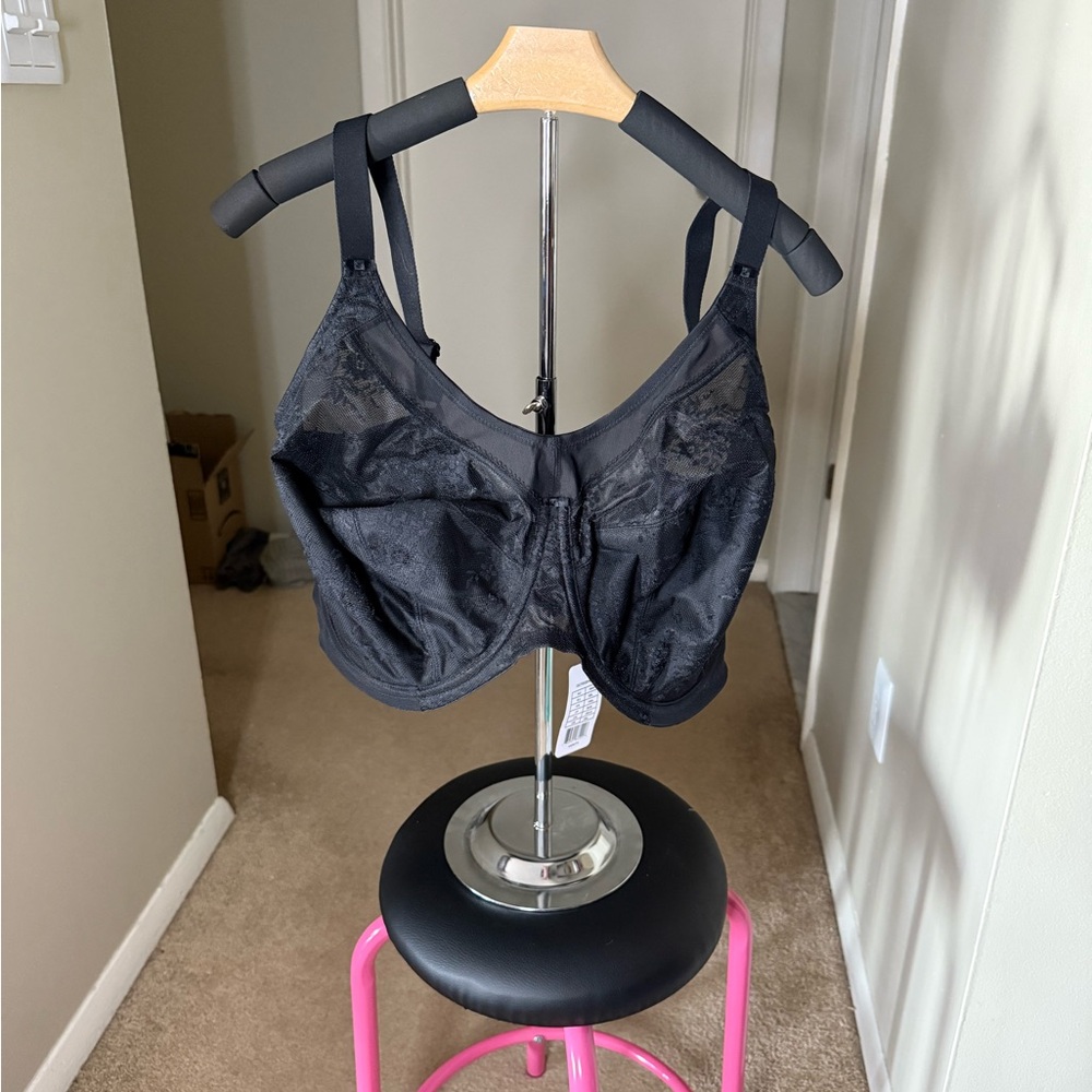 Goddess Black Full-Coverage Supportive Bra